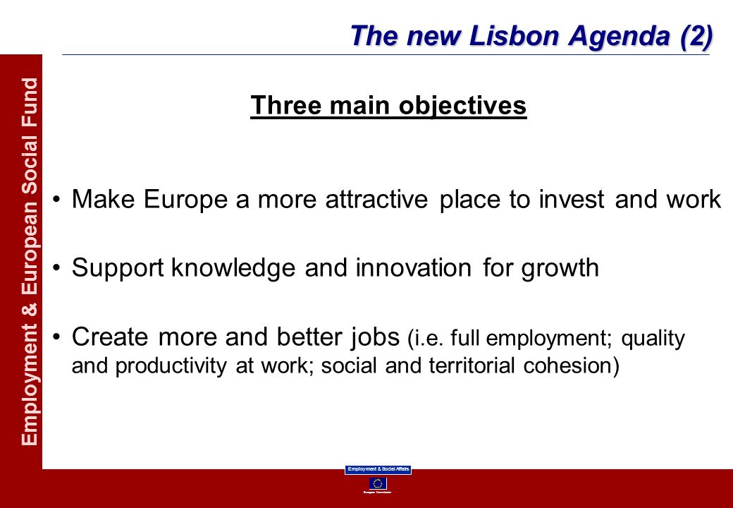 The new Lisbon Agenda (2)