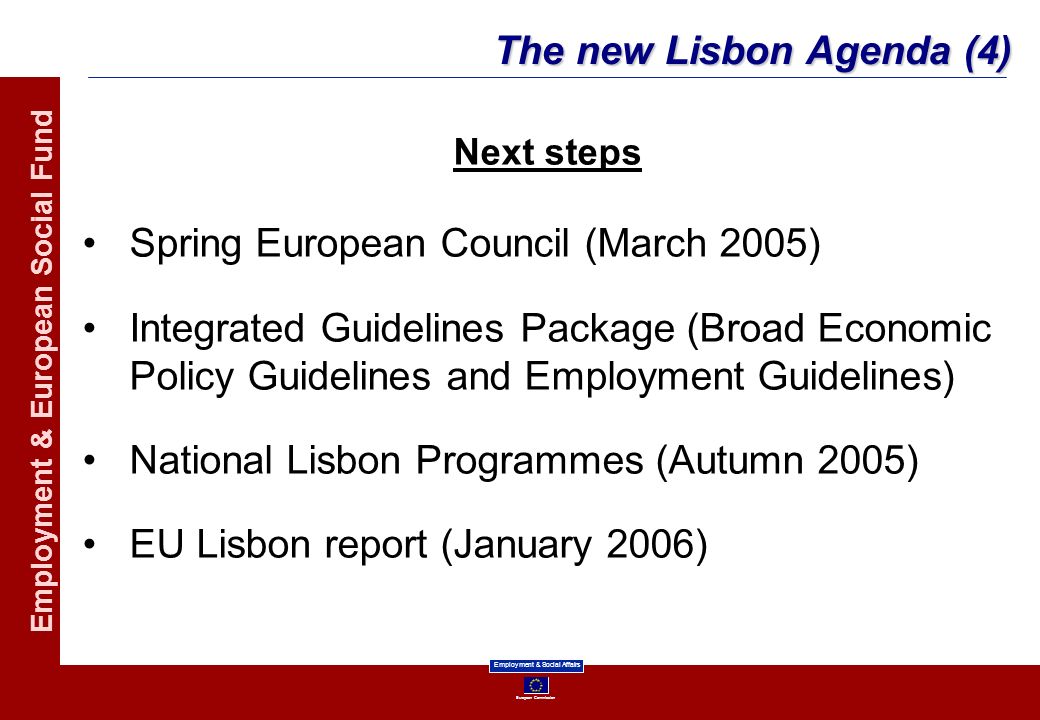The new Lisbon Agenda (4)