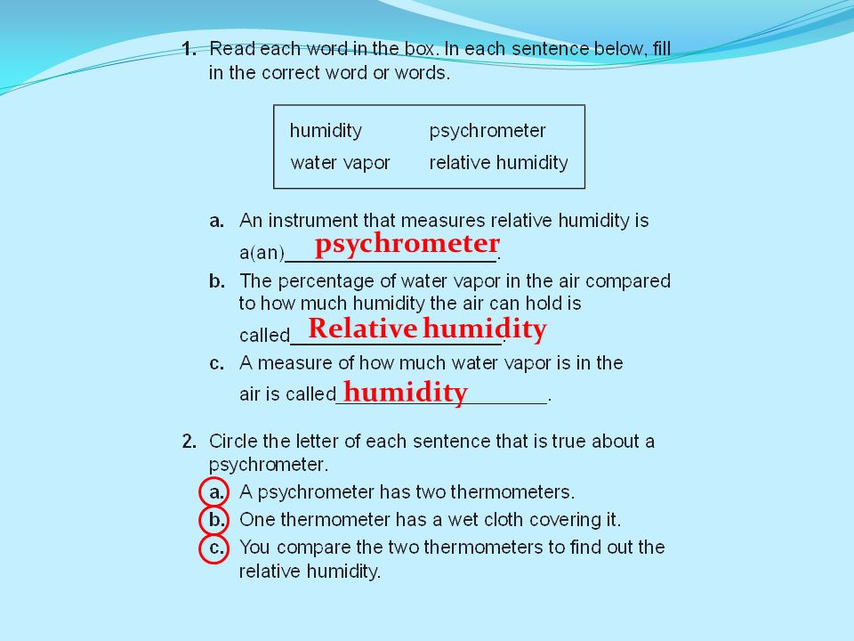 psychrometer Relative humidity humidity