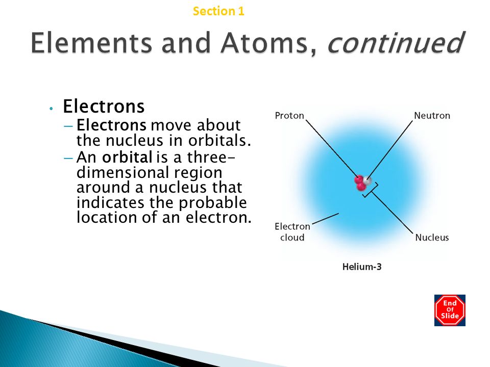 Elements and Atoms, continued