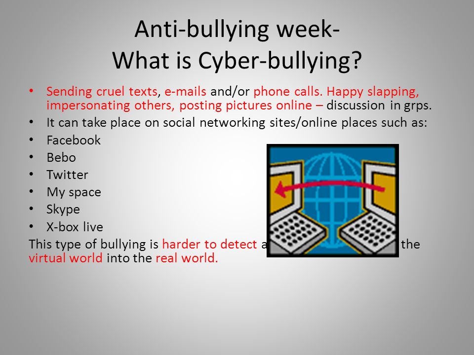 Anti-bullying week- What is Cyber-bullying
