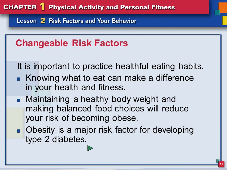Changeable Risk Factors