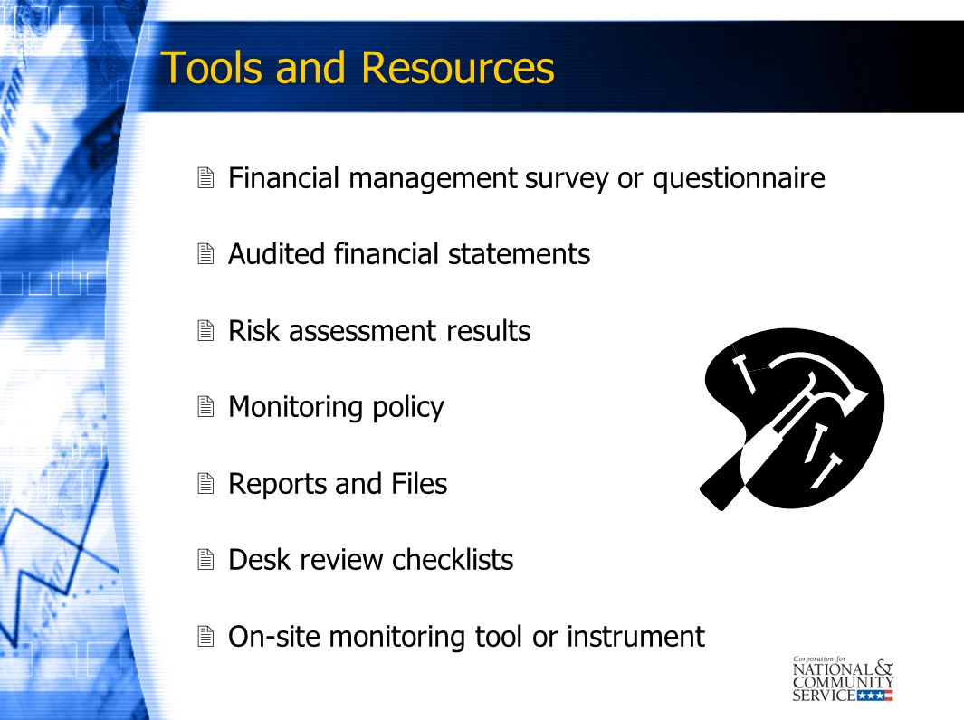 Tools and Resources Financial management survey or questionnaire