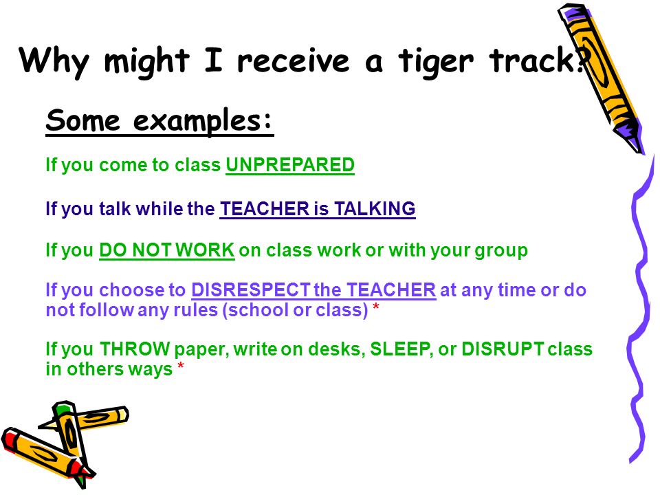 Why might I receive a tiger track