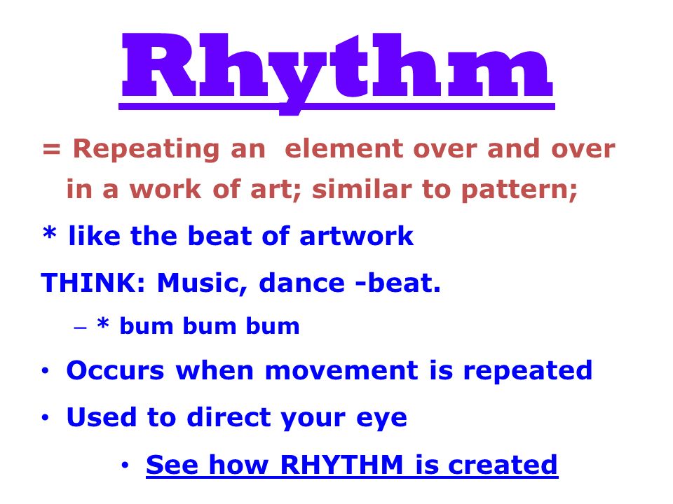 See how RHYTHM is created