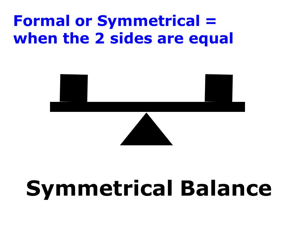 Formal or Symmetrical =