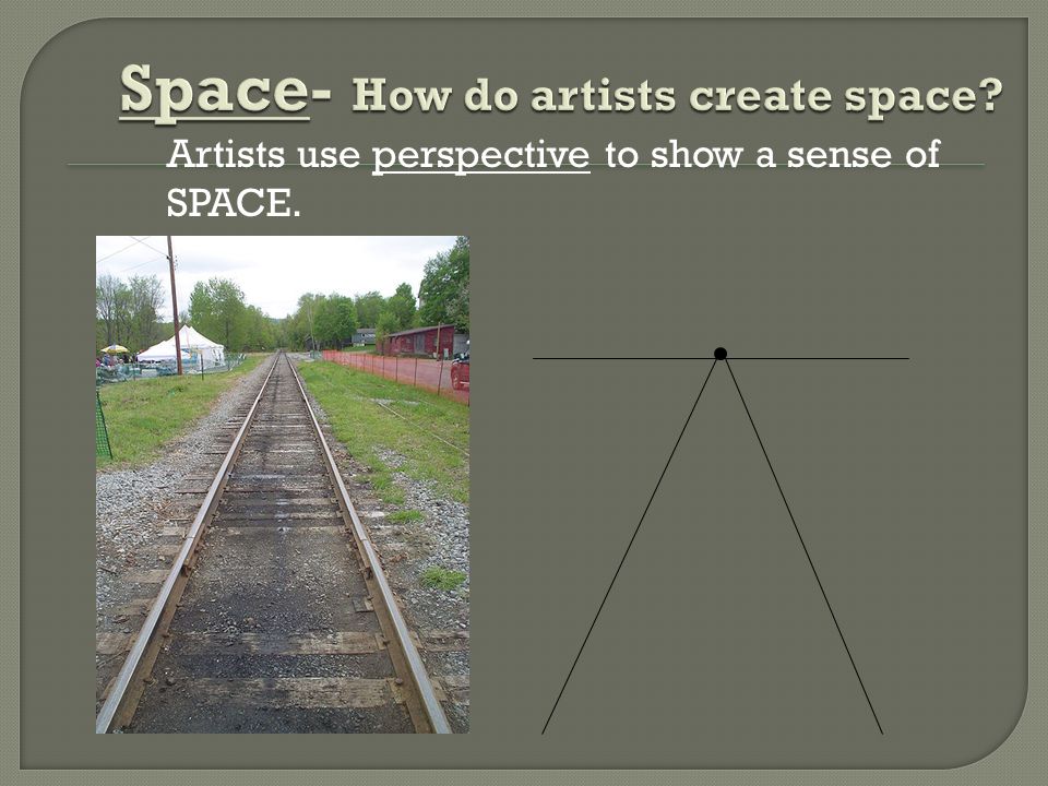 Space- How do artists create space