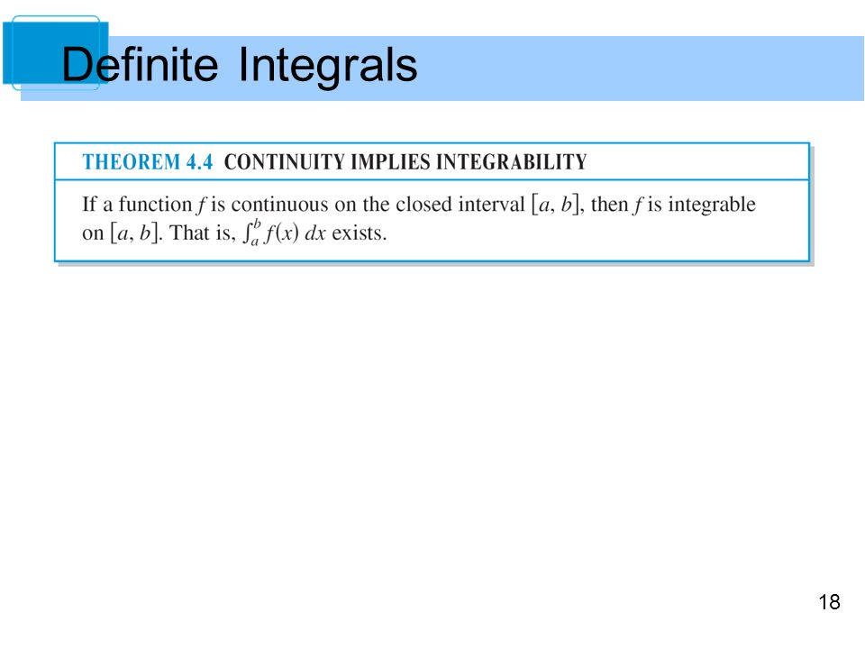 Definite Integrals