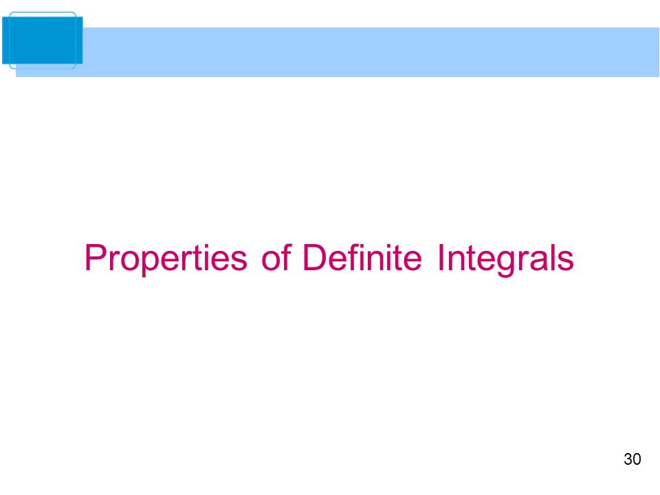 Properties of Definite Integrals