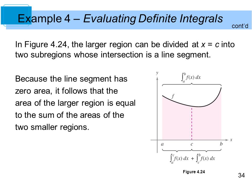 Example 4 – Evaluating Definite Integrals