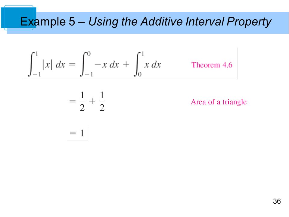 Example 5 – Using the Additive Interval Property