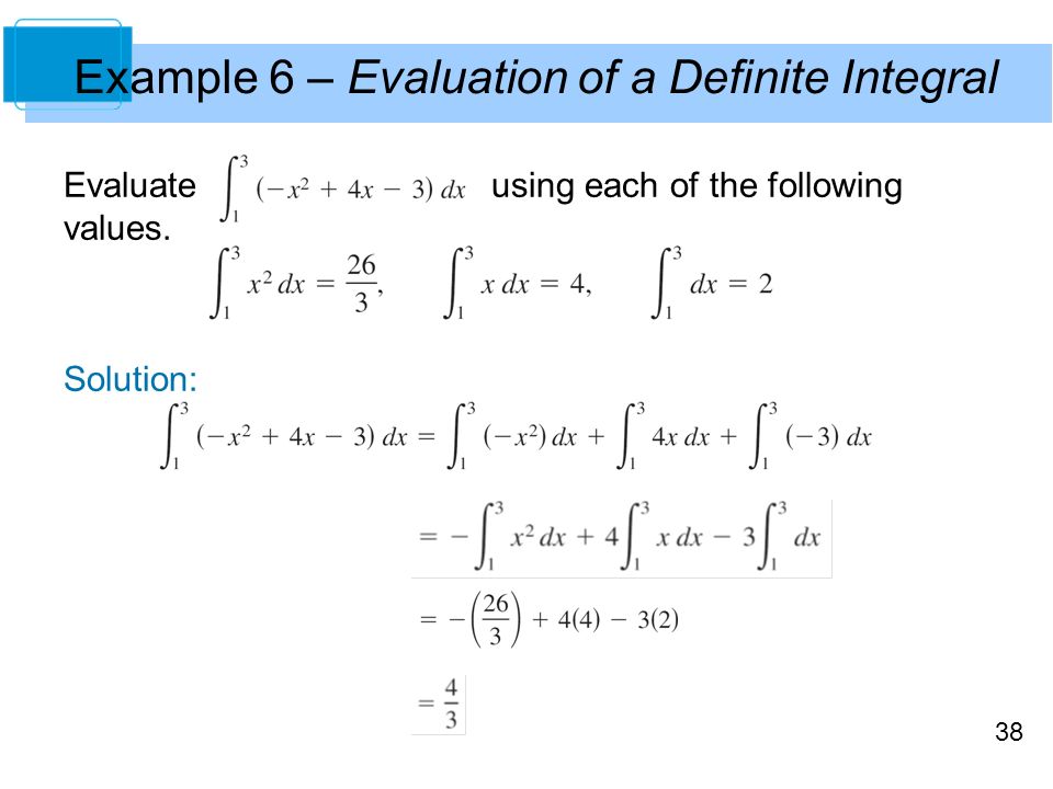Example 6 – Evaluation of a Definite Integral