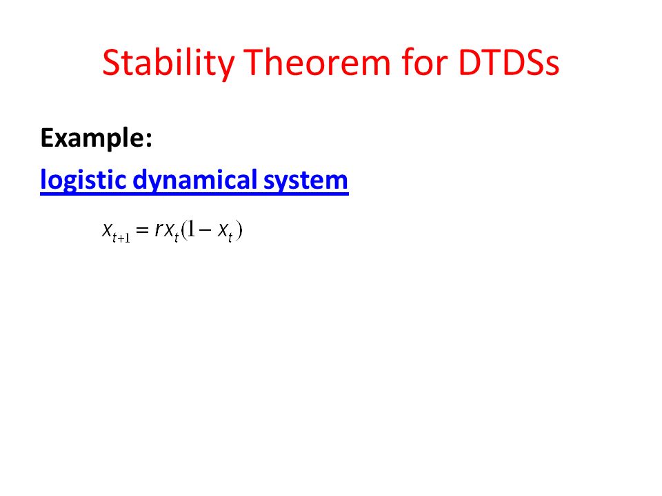 Stability Theorem for DTDSs