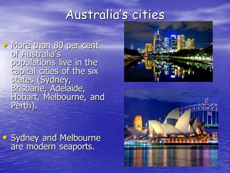 Australia’s cities
