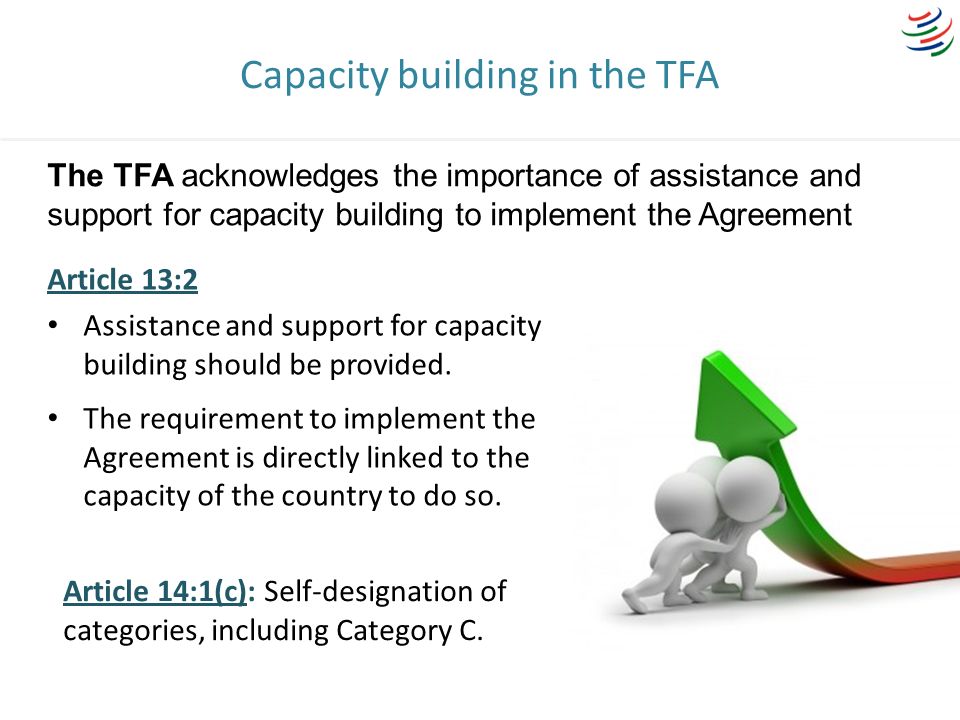 Capacity building in the TFA