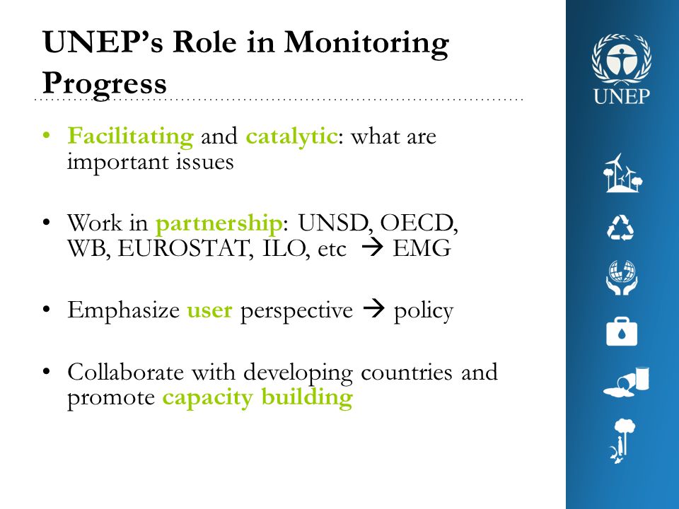 UNEP’s Role in Monitoring Progress