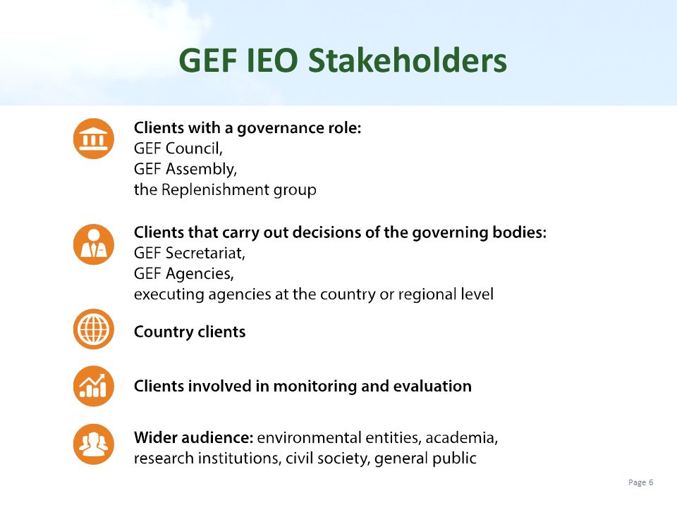 GEF IEO Stakeholders
