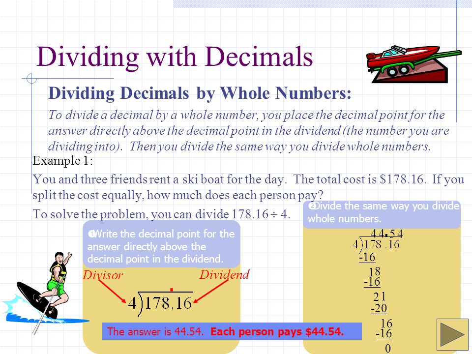 Dividing with Decimals