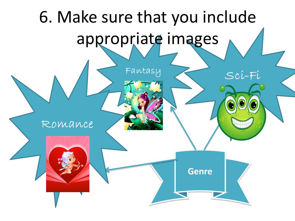 6. Make sure that you include appropriate images