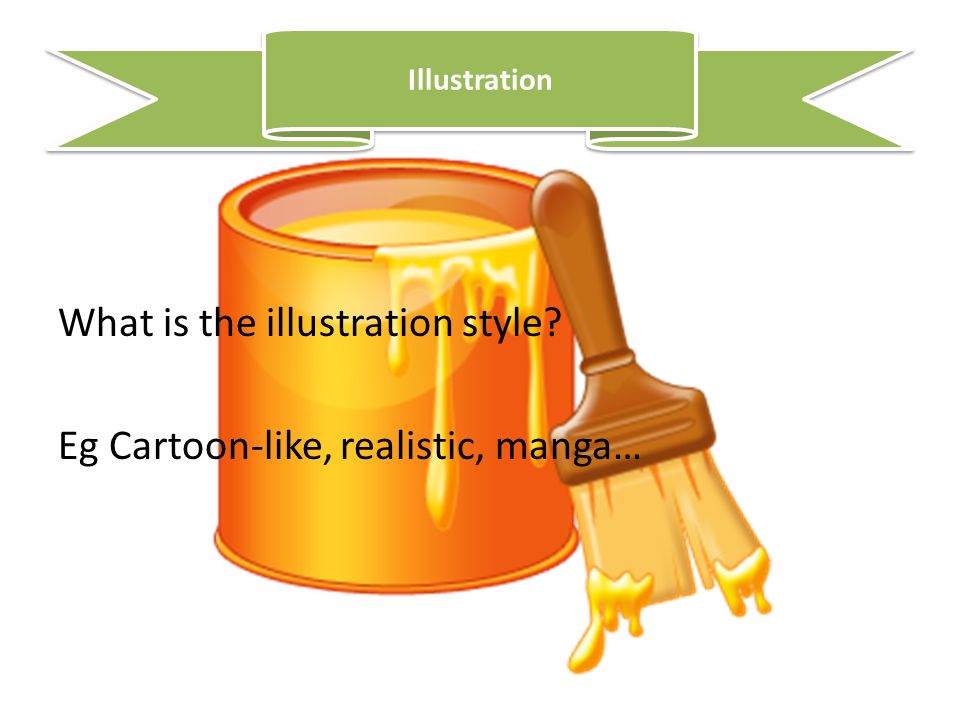 What is the illustration style Eg Cartoon-like, realistic, manga…