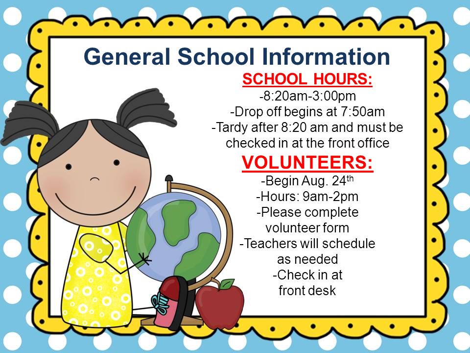 General School Information