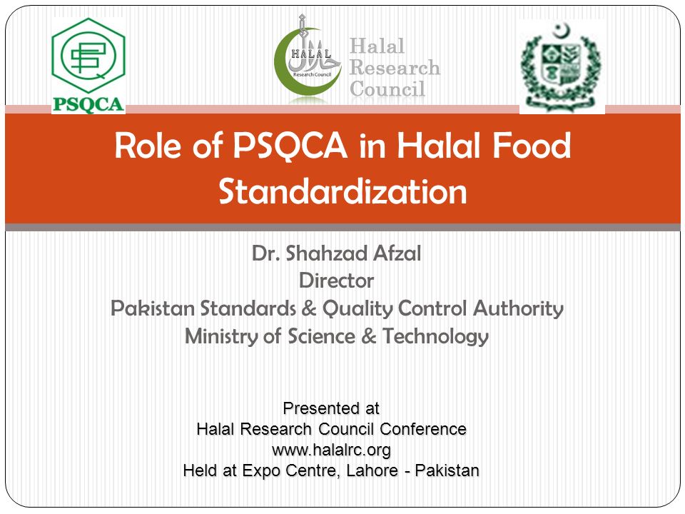 Role Of Psqca In Halal Food Standardization Ppt Video Online Download