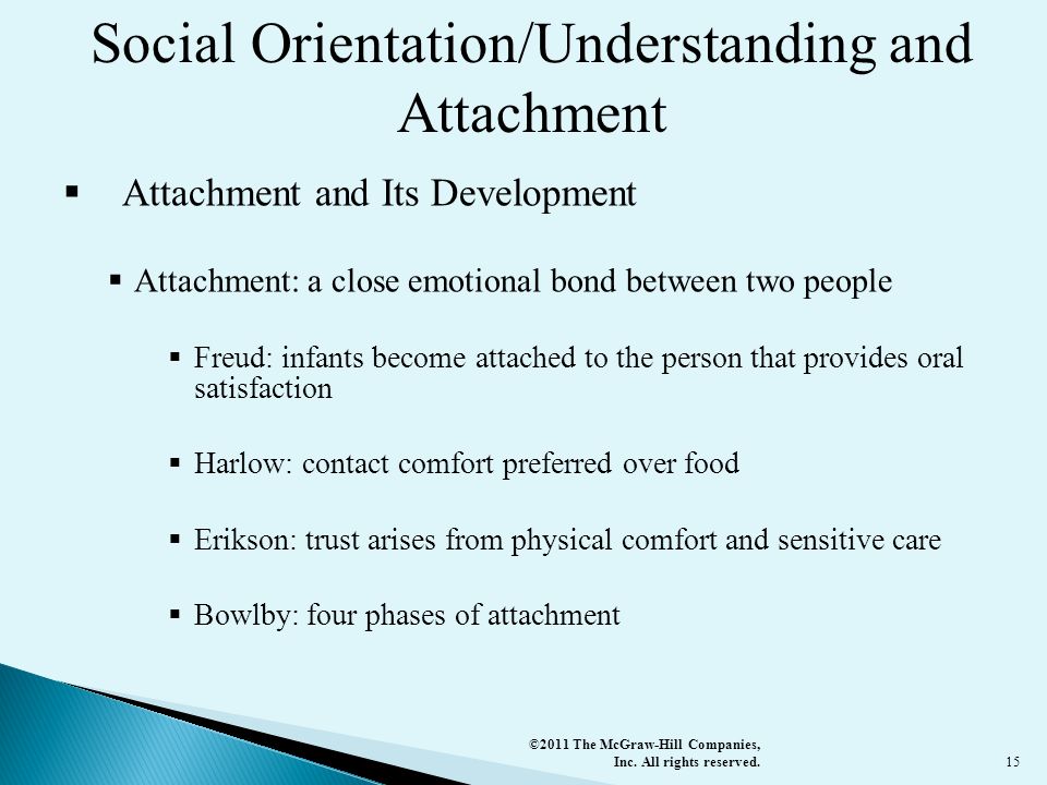 Social Orientation/Understanding and Attachment