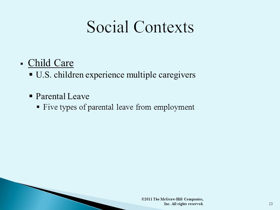 Social Contexts Child Care