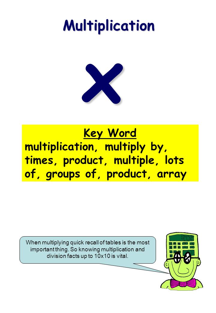 x Multiplication Key Word