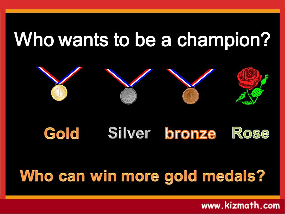 Who can win more gold medals