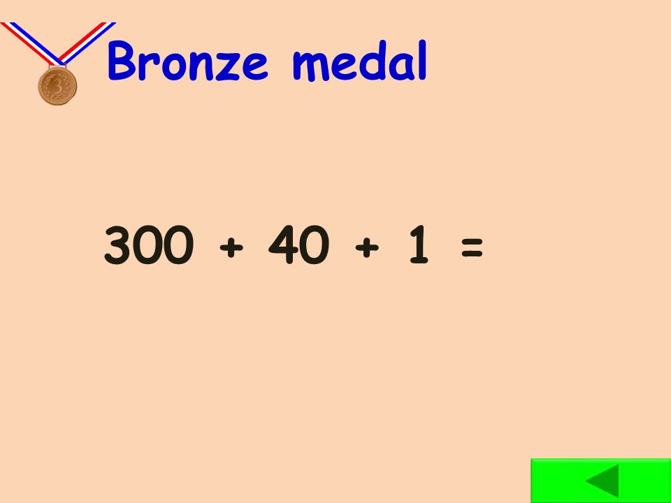 Bronze medal =