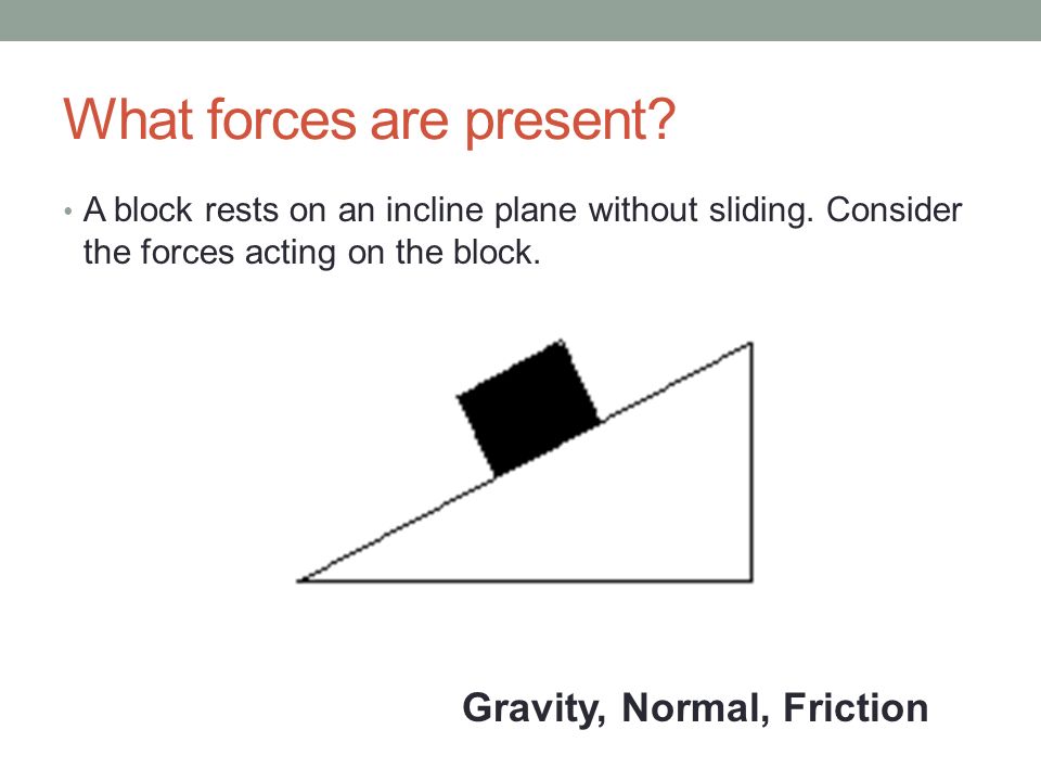 What forces are present