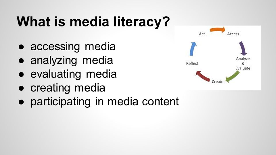 What is media literacy accessing media analyzing media