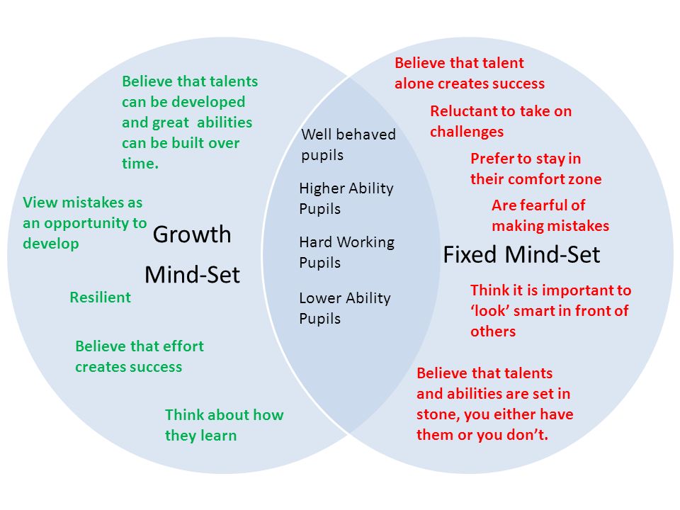 Growth Fixed Mind-Set Mind-Set