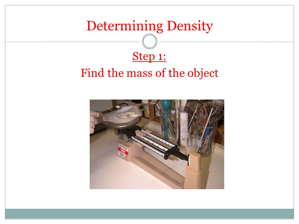Find the mass of the object
