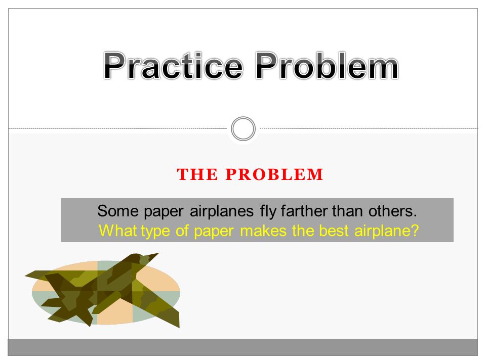 Practice Problem The problem