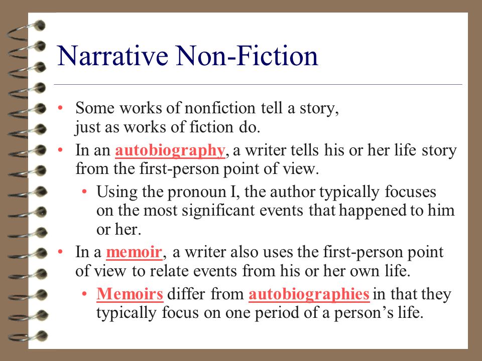 Narrative Non-Fiction