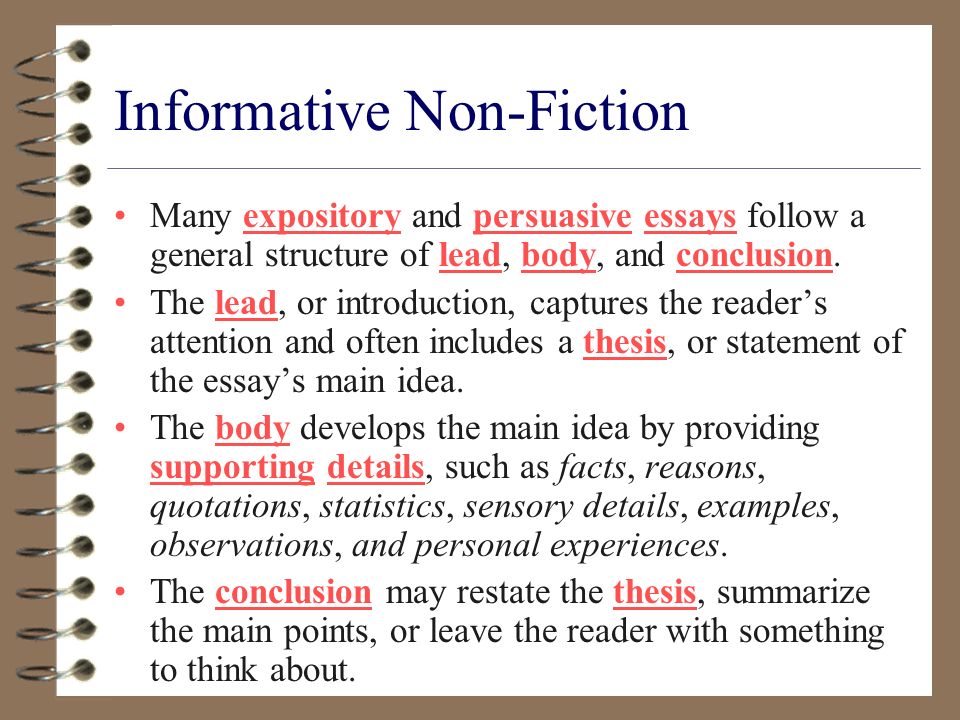 Informative Non-Fiction