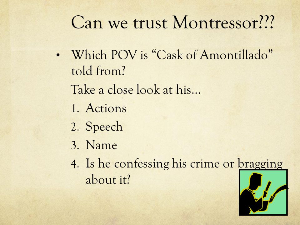 Can we trust Montressor
