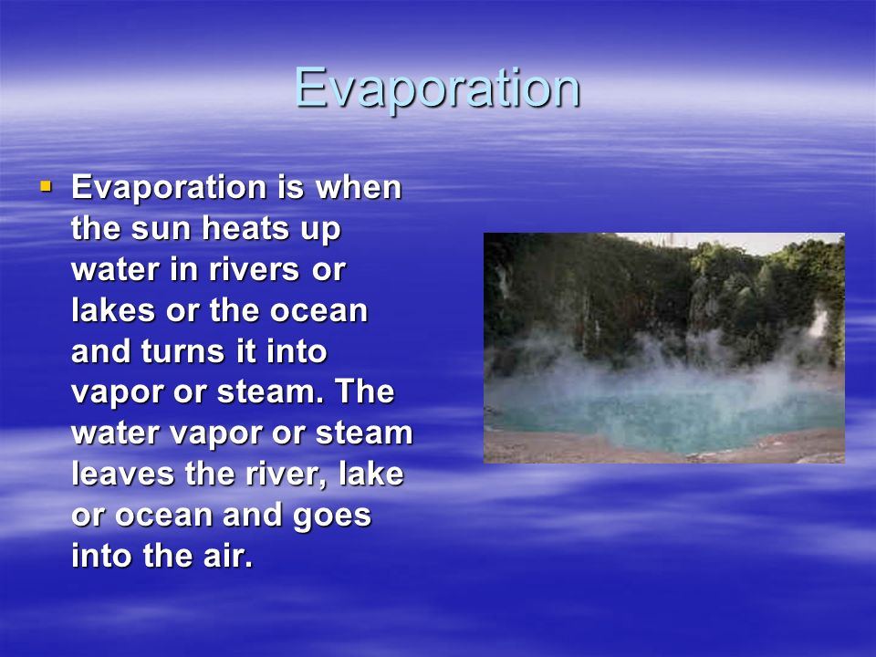 Evaporation