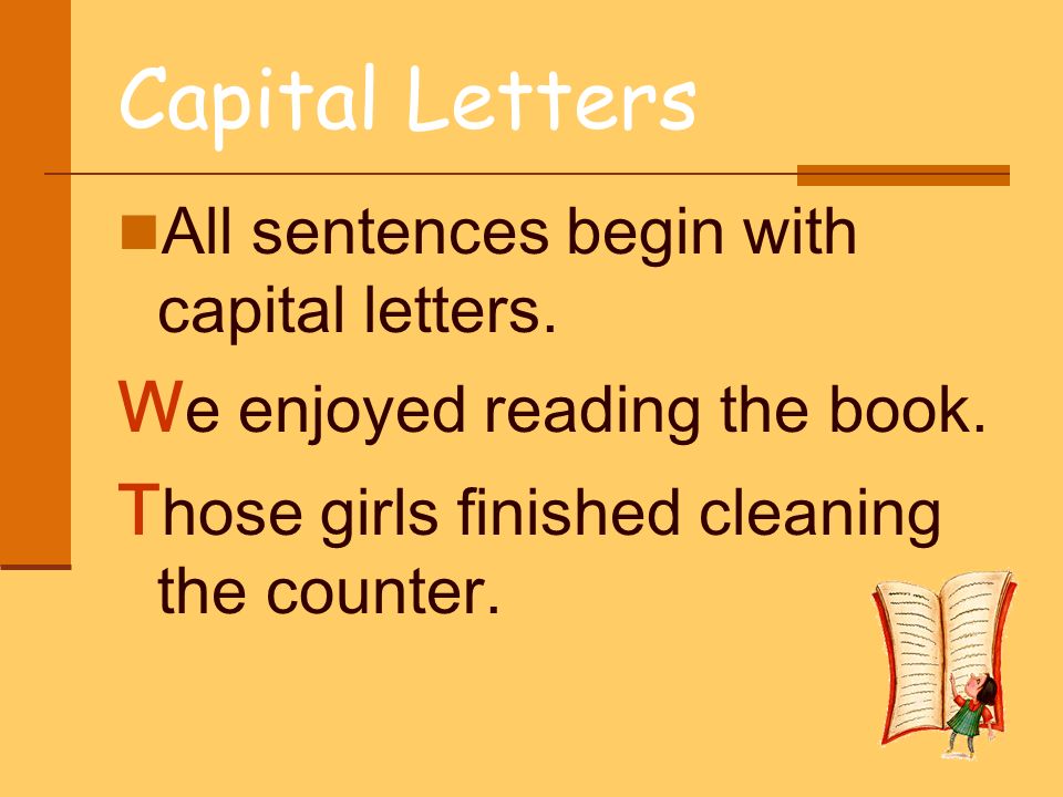 Capital Letters We enjoyed reading the book.
