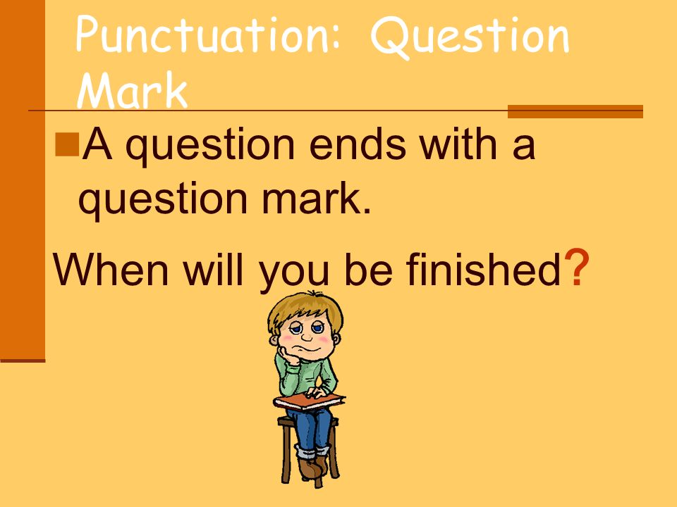 Punctuation: Question Mark