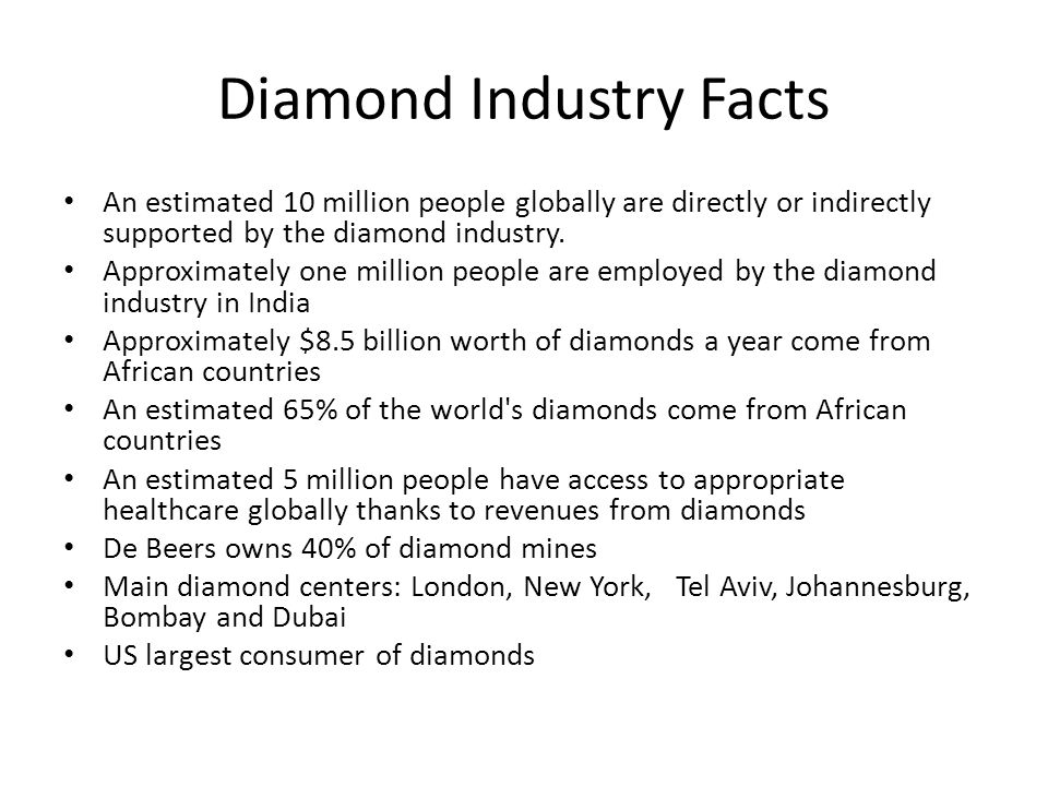 Diamond Industry Facts