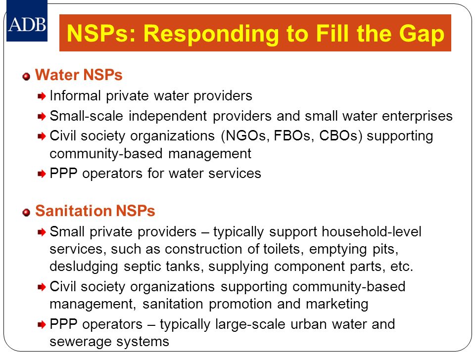 NSPs: Responding to Fill the Gap