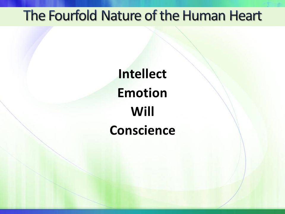 The Fourfold Nature of the Human Heart
