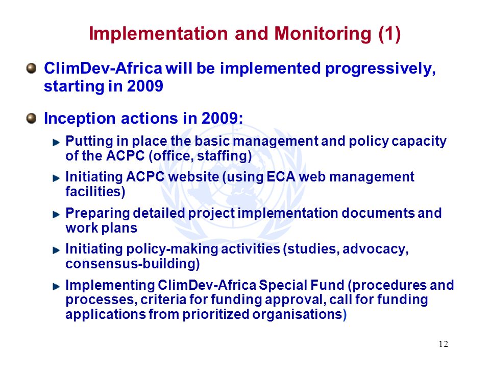 Implementation and Monitoring (1)