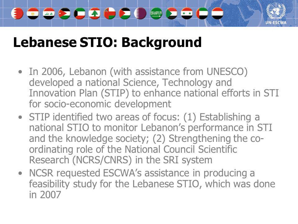 Lebanese STIO: Background