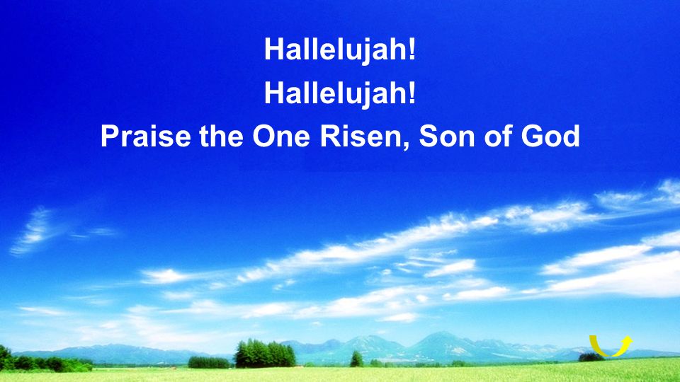 Praise the One Risen, Son of God