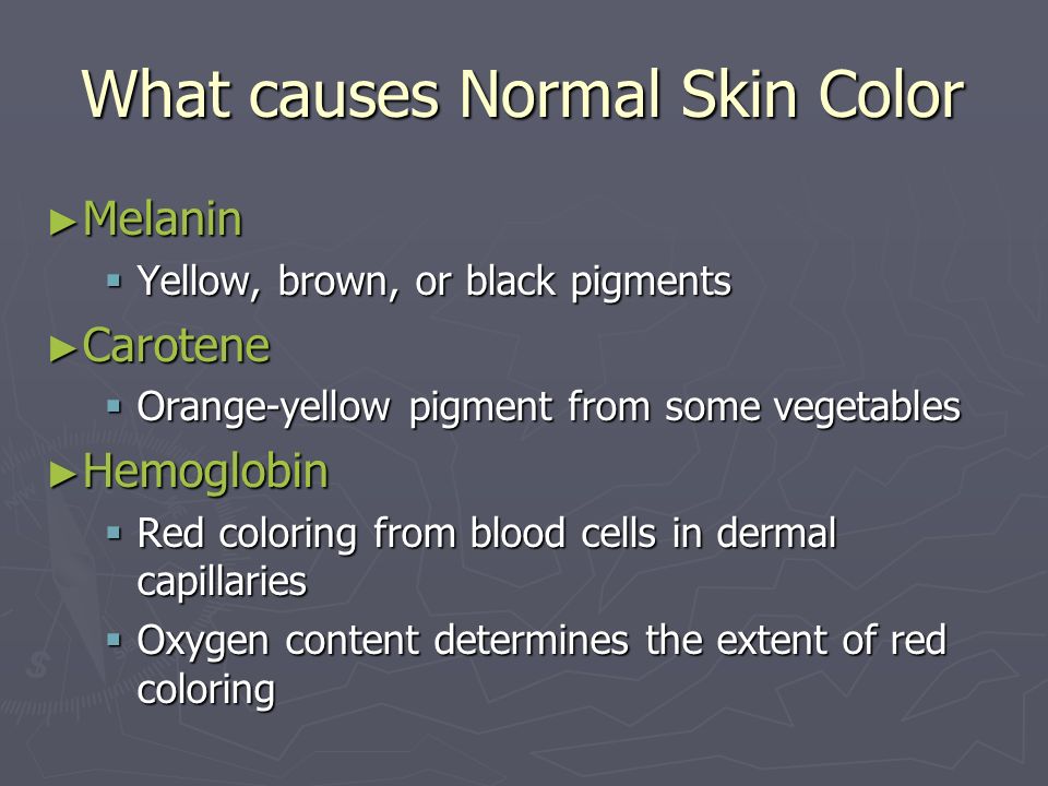 What causes Normal Skin Color