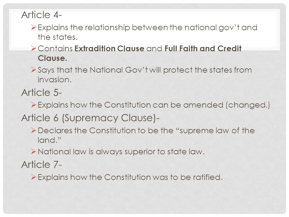 Article 6 (Supremacy Clause)-